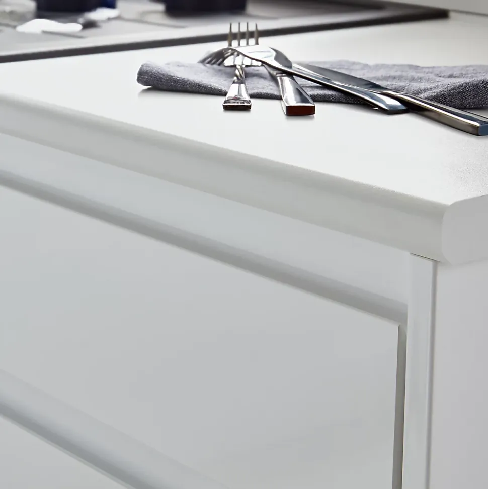 Porte de colonne de cuisine Garcinia blanc brillant L. 60 cm x H. 62 cm GoodHome