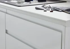 Porte de colonne de cuisine Garcinia blanc brillant L. 60 cm x H. 62 cm GoodHome