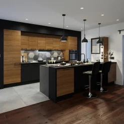 Porte de colonne de cuisine Chia chêne fumé L. 60 cm x H. 100 cm GoodHome