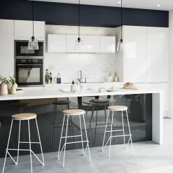 Porte de colonne de cuisine Garcinia blanc brillant L. 60 cm x H. 70 cm GoodHome