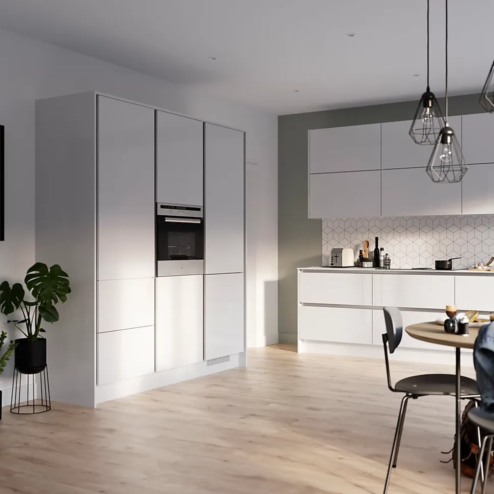 Porte de colonne de cuisine Stevia blanc L. 60 cm x H. 70 cm GoodHome