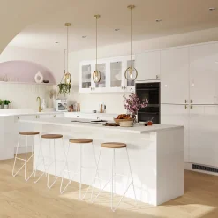 Porte de colonne de cuisine Stevia blanc L. 60 cm x H. 70 cm GoodHome