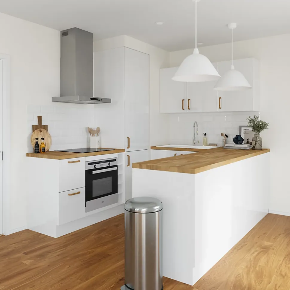 Porte de colonne de cuisine Stevia blanc L. 60 cm x H. 70 cm GoodHome