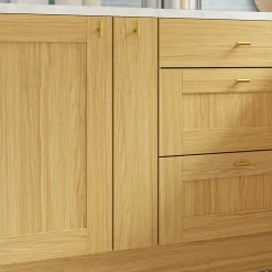 Porte de meuble de cuisine Verbena chêne massif l. 15 cm x H. 72 cm GoodHome