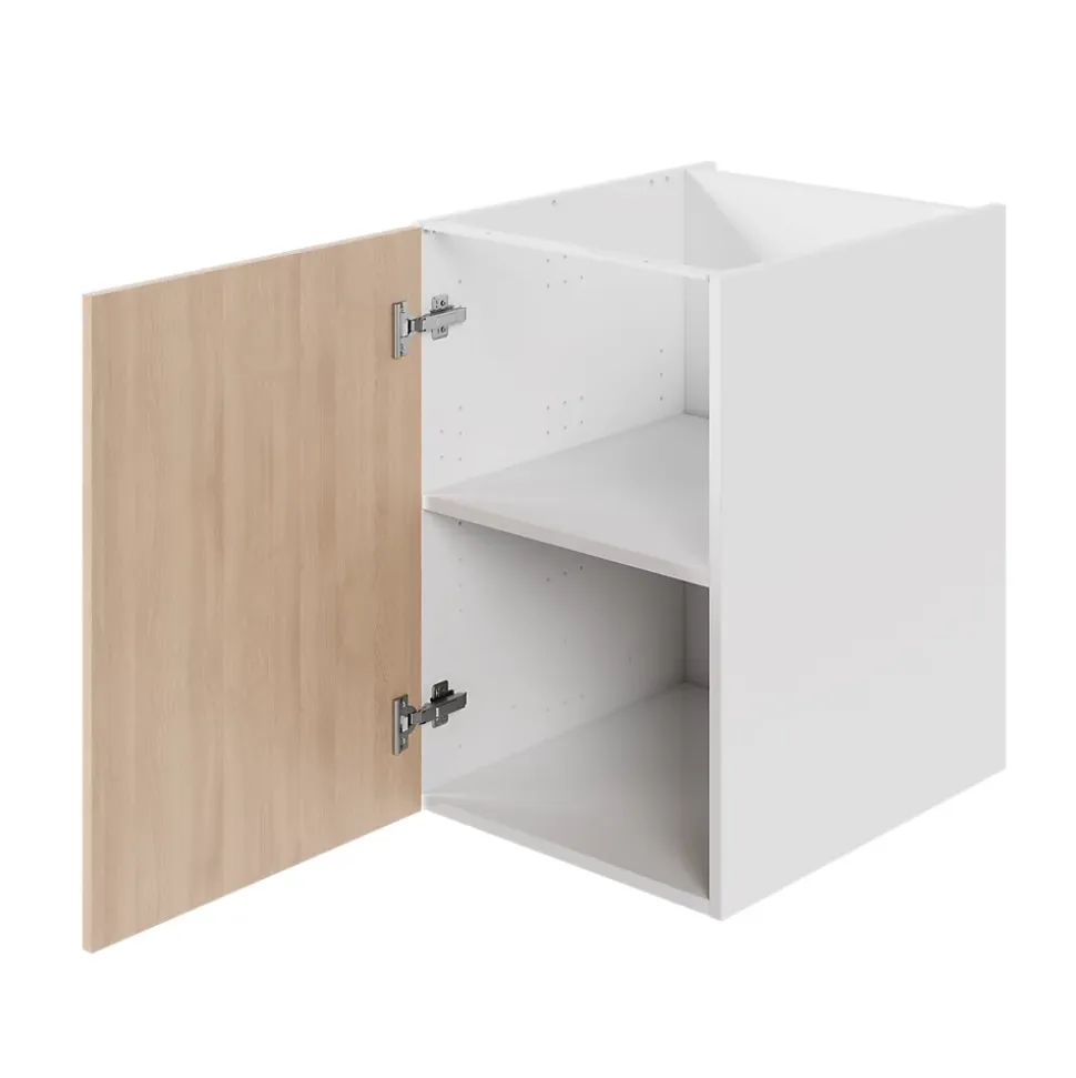 Porte de meuble de cuisine Chia décor chêne clair mat l. 50 cm x H. 72 cm GoodHome