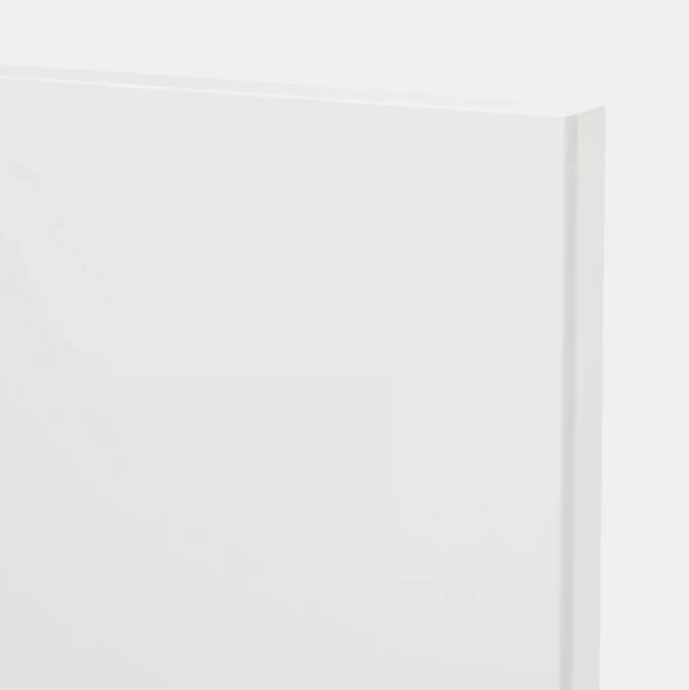 Porte de meuble de cuisine Stevia blanc brillant l. 50 cm x H. 72 cm GoodHome