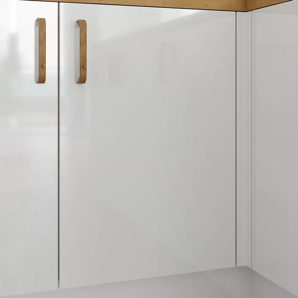 Porte de meuble de cuisine Stevia blanc brillant l. 50 cm x H. 72 cm GoodHome