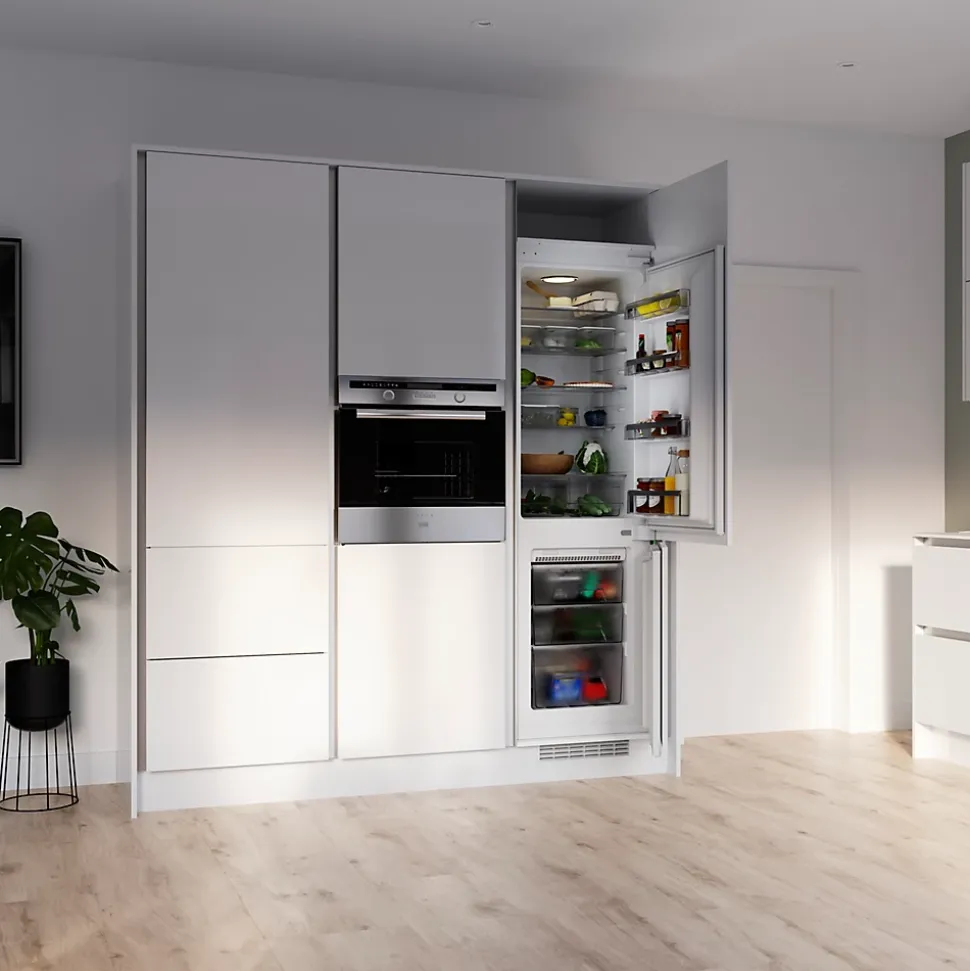 Porte de meuble de cuisine Stevia blanc brillant l. 50 cm x H. 72 cm GoodHome