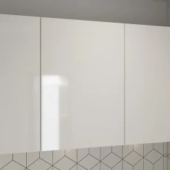 Porte de meuble de cuisine Stevia blanc brillant l. 50 cm x H. 72 cm GoodHome