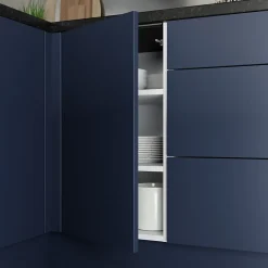 Porte de meuble de cuisine Stevia bleu mat l. 40 cm x H. 72 cm GoodHome