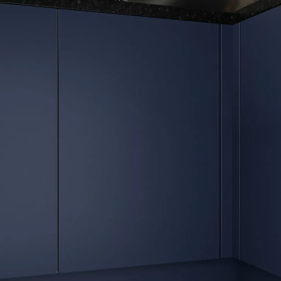 Porte de meuble de cuisine Stevia bleu mat l. 50 cm x H. 72 cm GoodHome