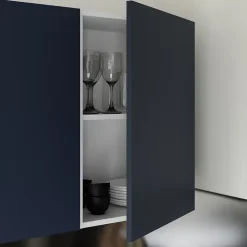 Porte de meuble de cuisine Stevia bleu mat l. 50 cm x H. 72 cm GoodHome