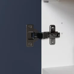 Porte de meuble de cuisine Stevia bleu mat l. 50 cm x H. 72 cm GoodHome