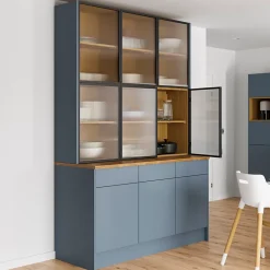 Porte de meuble de cuisine vitrée Winterana noir l. 39,7 x H. 71,5 cm GoodHome