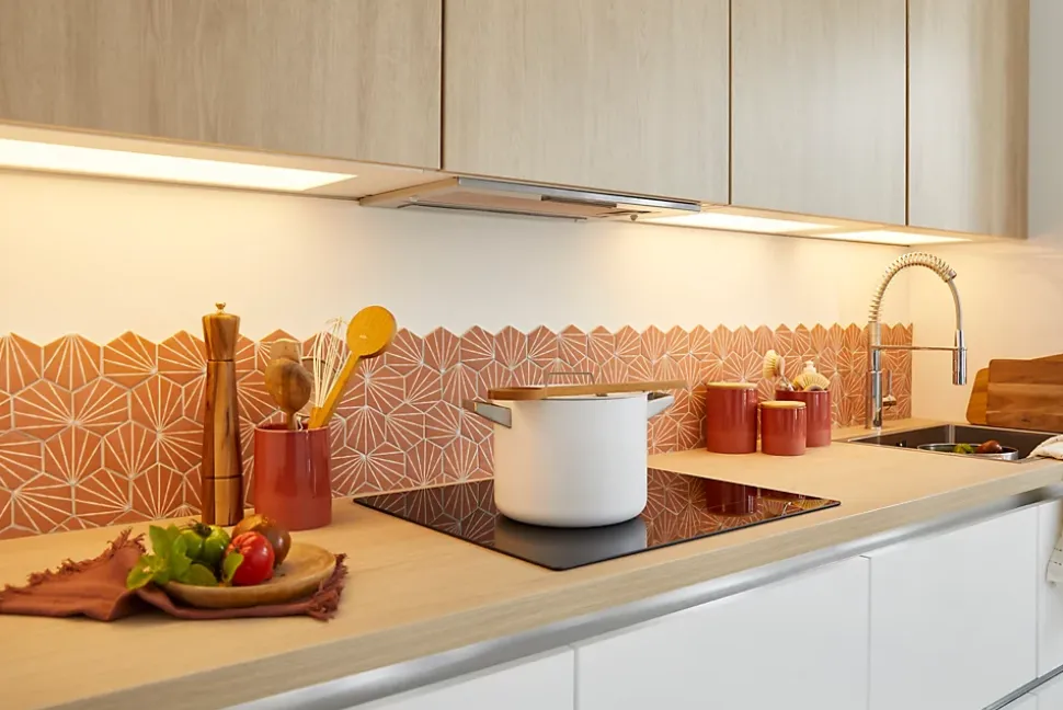 Porte de meuble de cuisine Chia décor chêne clair mat l. 60 cm x H. 72 cm GoodHome