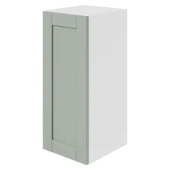 Porte de meuble de cuisine Ash vert sauge l. 29,7 cm x H. 71,5 cm GoodHome