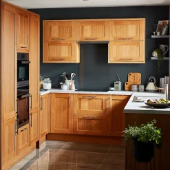 Porte de meuble de cuisine Verbena chêne massif l. 40 cm x H. 90 cm GoodHome