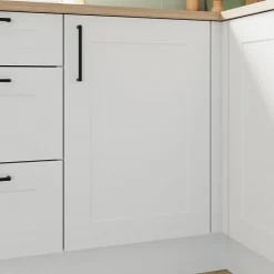 Porte de meuble de cuisine Artemisia blanc mat l. 50 cm x H. 72 cm GoodHome