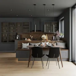 Porte de meuble de cuisine nid d'abeille Winterana noir l. 39,7 cm x H. 71,5 cm GoodHome