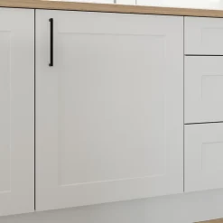 Porte de meuble de cuisine Artemisia blanc mat l. 60 cm x H. 72 cm GoodHome