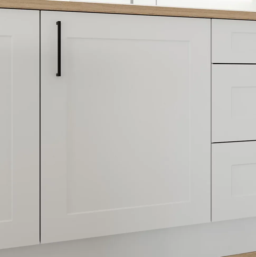 Porte de meuble de cuisine Artemisia blanc mat l. 60 cm x H. 72 cm GoodHome