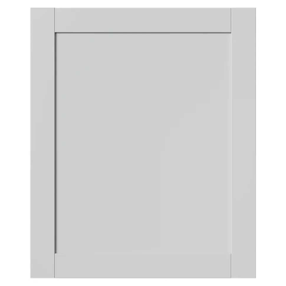 Porte de meuble de cuisine Ash gris mat l. 59,7 cm x H. 71,5 cm GoodHome