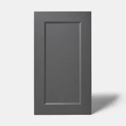 Porte de meuble de cuisine Artemisia gris graphite mat l. 40 cm x H. 72 cm GoodHome