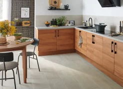 Porte de meuble de cuisine Chia décor chêne fumé mat l. 60 cm x H. 72 cm GoodHome