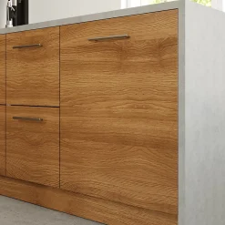 Porte de meuble de cuisine Chia décor chêne fumé mat l. 60 cm x H. 72 cm GoodHome