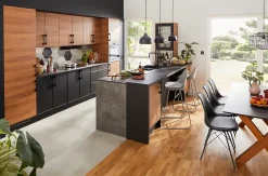 Porte de meuble de cuisine Chia décor chêne fumé mat l. 40 cm x H. 72 cm GoodHome