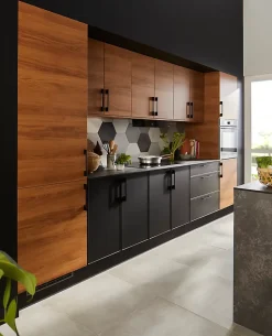 Porte de meuble de cuisine Chia décor chêne fumé mat l. 40 cm x H. 72 cm GoodHome