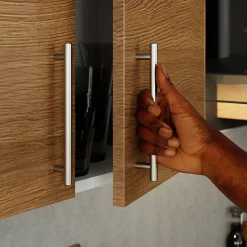 Porte de meuble de cuisine Chia décor chêne fumé mat l. 40 cm x H. 72 cm GoodHome