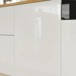Porte de meuble de cuisine Garcinia blanc brillant l. 60 cm x H. 72 cm GoodHome
