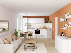 Porte de meuble de cuisine Garcinia blanc brillant l. 60 cm x H. 72 cm GoodHome