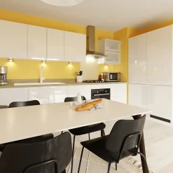 Porte de meuble de cuisine Garcinia blanc brillant l. 60 cm x H. 72 cm GoodHome