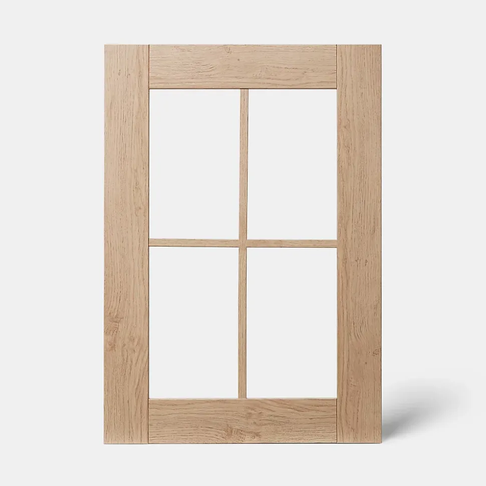 Porte de meuble de cuisine Alpinia décor chêne mat l. 50 cm x H. 71,5 cm GoodHome