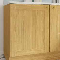 Porte de meuble de cuisine Verbena chêne massif l. 60 cm x H. 72 cm GoodHome