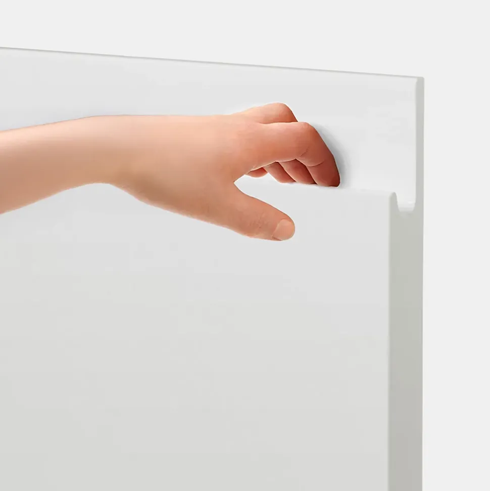 Porte de meuble de cuisine Garcinia blanc brillant l. 40 cm x H. 72 cm GoodHome