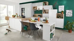 Porte de meuble de cuisine Garcinia blanc brillant l. 40 cm x H. 72 cm GoodHome