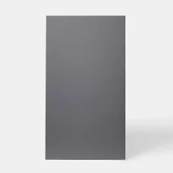 Porte de meuble de cuisine Stevia gris anthracite brillant l. 50 cm x H. 90 cm GoodHome