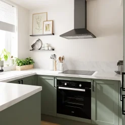 Porte de meuble de cuisine Ash vert sauge l. 49,7 cm x H. 71,5 cm GoodHome