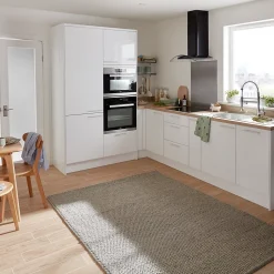 Porte de meuble de cuisine Stevia blanc brillant l. 50 cm x H. 90 cm GoodHome