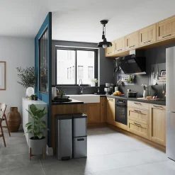 Porte de meuble de cuisine Verbena chêne massif l. 40 cm x H. 72 cm GoodHome