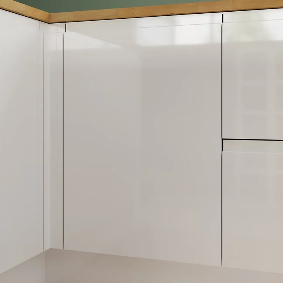 Porte de meuble de cuisine Garcinia blanc brillant l. 50 cm x H. 72 cm GoodHome