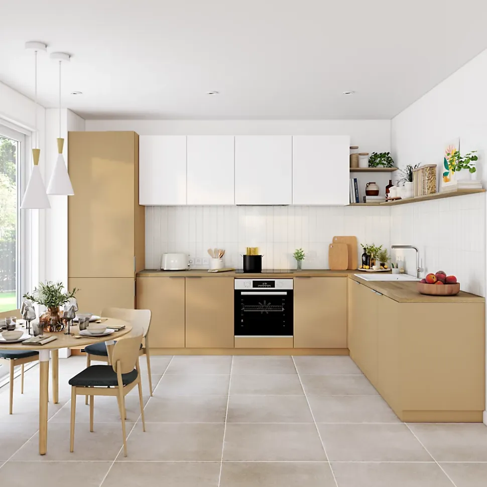 Porte de meuble de cuisine Stevia blanc mat l. 39,7 x H. 71,5 cm GoodHome