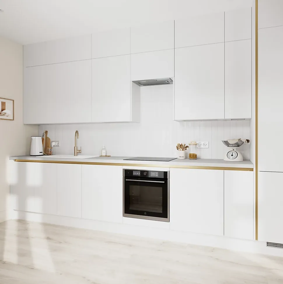 Porte de meuble de cuisine Stevia blanc mat l. 39,7 x H. 71,5 cm GoodHome