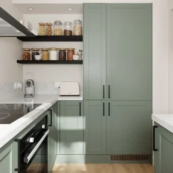 Porte de meuble de cuisine pour électroménager Ash vert sauge l. 59,7 x H. 68,7 cm GoodHome