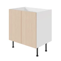 Porte de meuble de cuisine Chia décor chêne clair mat l. 40 cm x H. 72 cm GoodHome