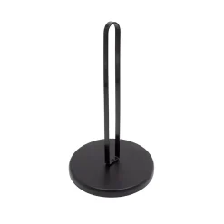 Porte essuie-tout en métal noir H. 27 cm