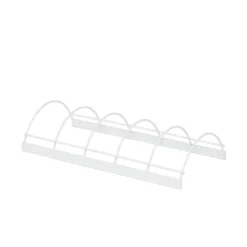 Porte poêles en métal Compactor finition époxy blanc